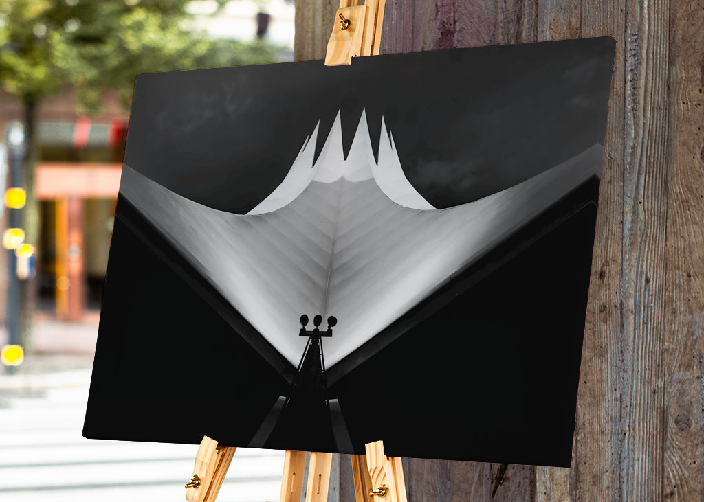 Schwarz-weiß Architektur