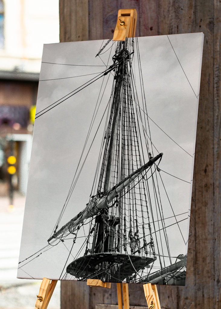 Die Takelage des Schiffes