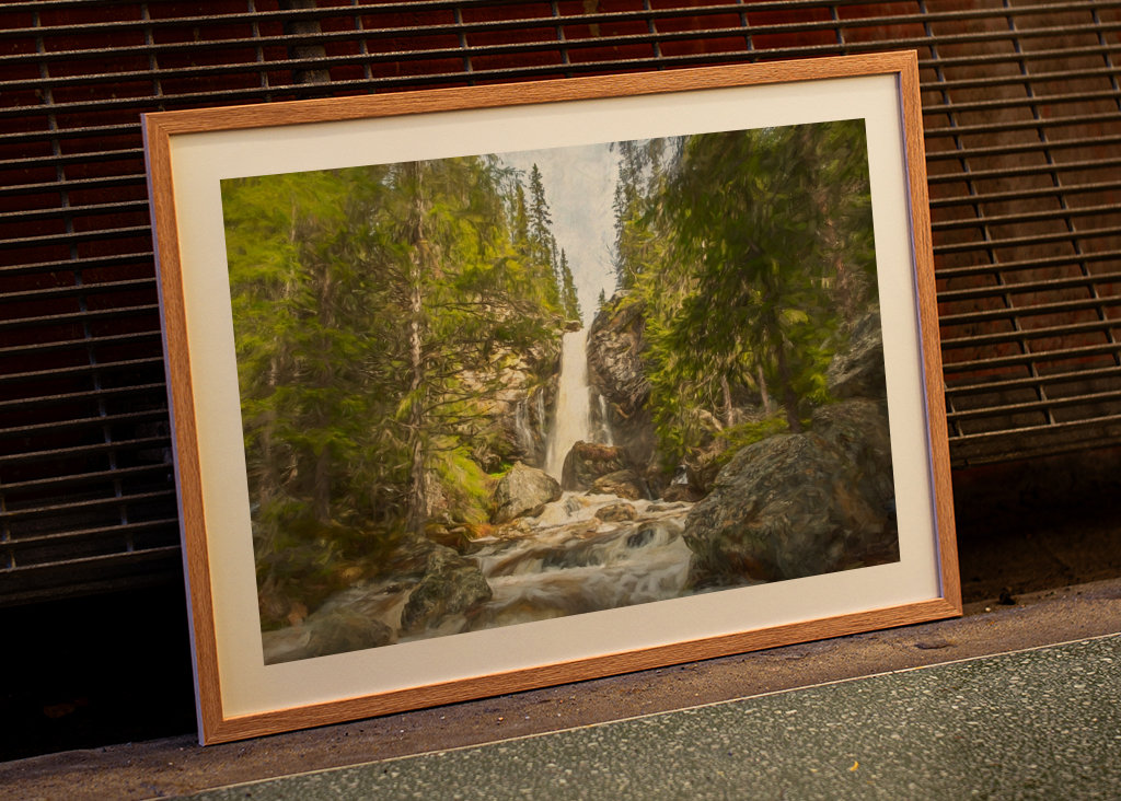 Sångbäcks waterfall