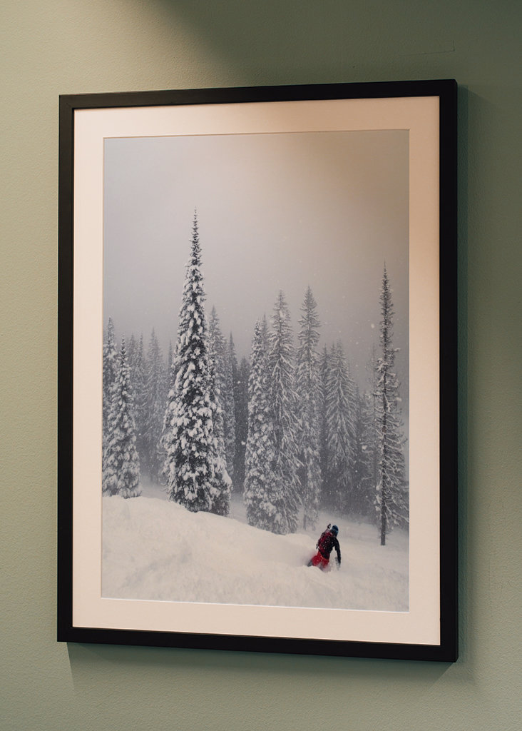 Skiing in a winter wonderland