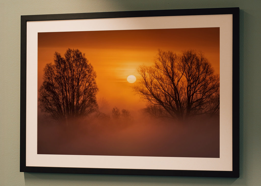 Sonnenaufgang im Nebel