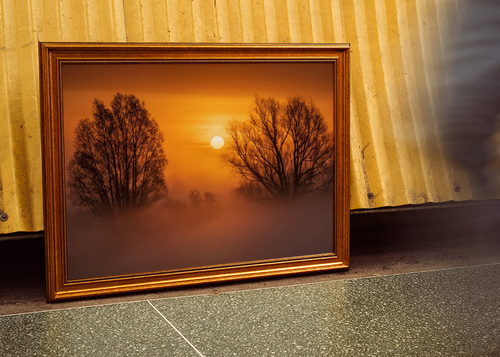 Sonnenaufgang im Nebel