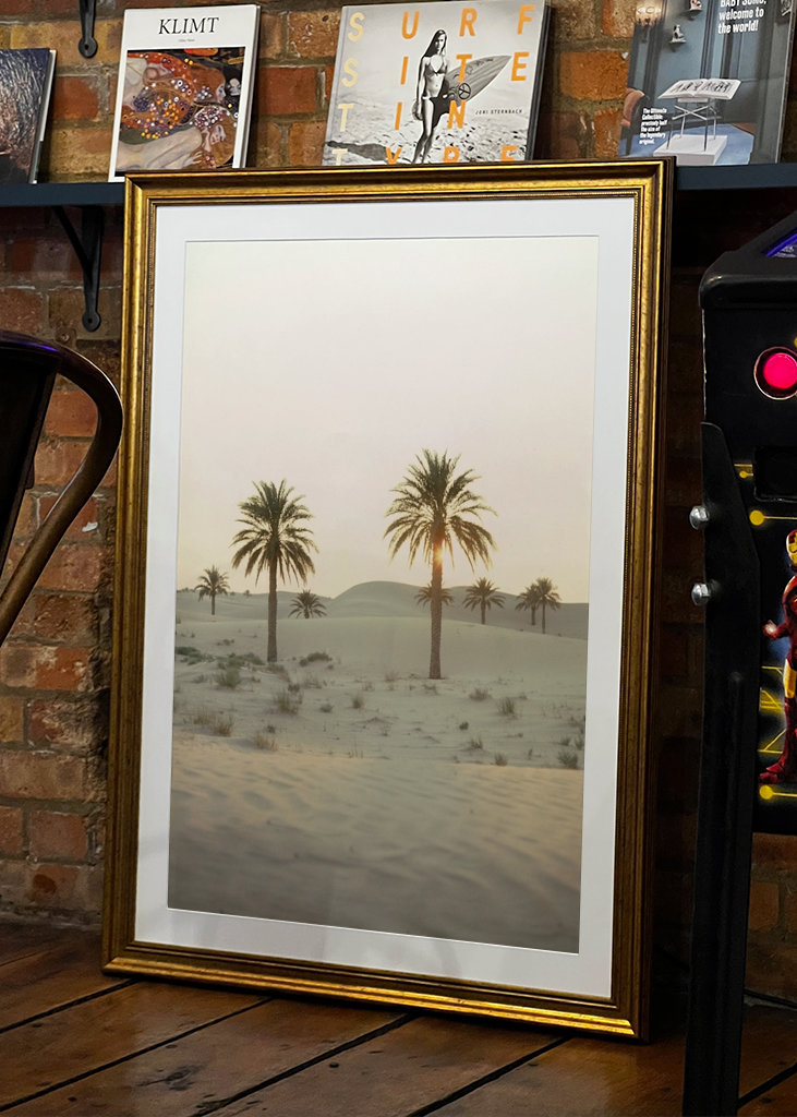 Palmbomen in de woestijn 