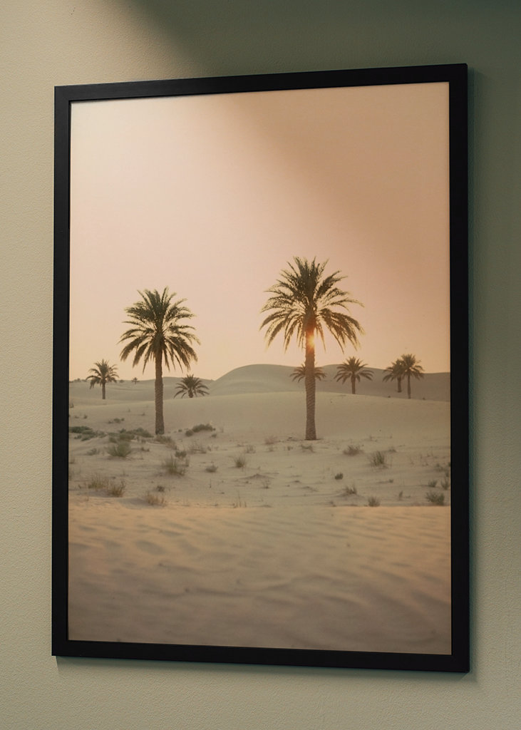 Palmbomen in de woestijn 