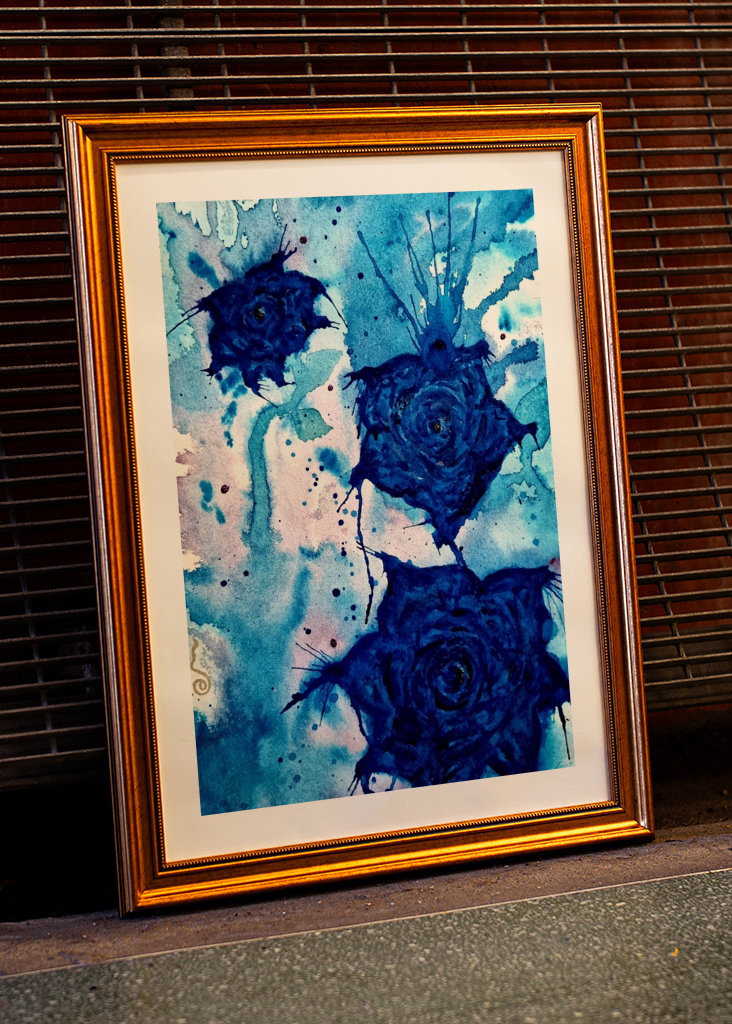 BLAUE ROSEN DER LIEBE