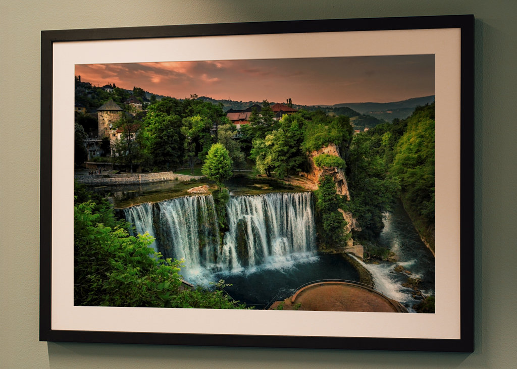 Wasserfall in Jajce