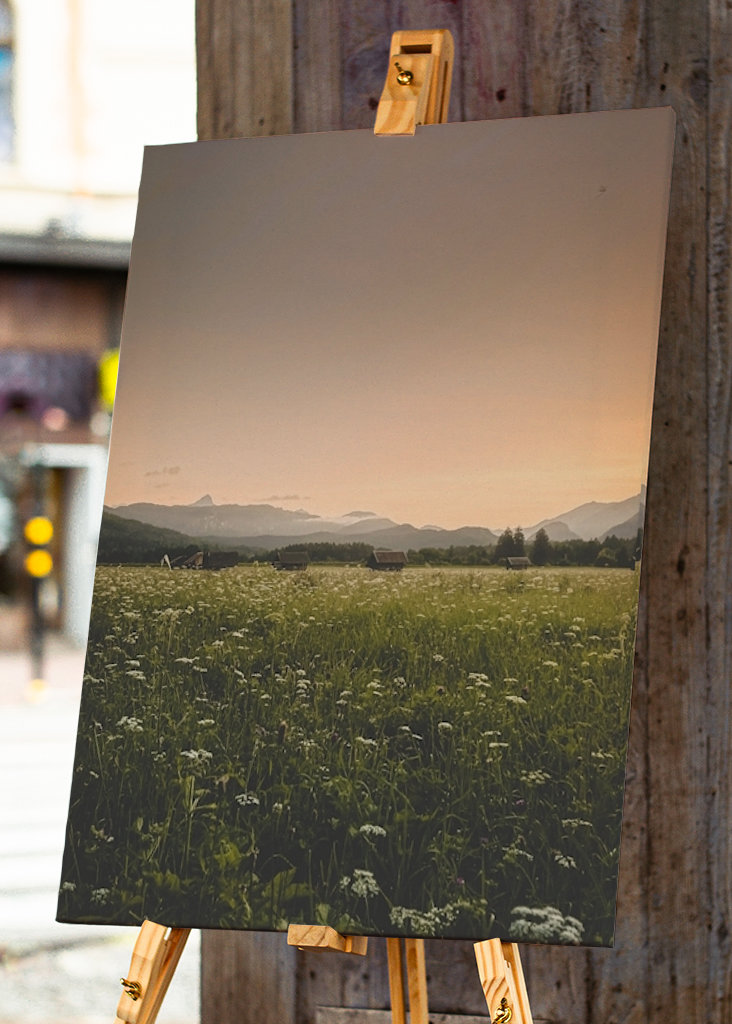 Západ slunce v Alpách