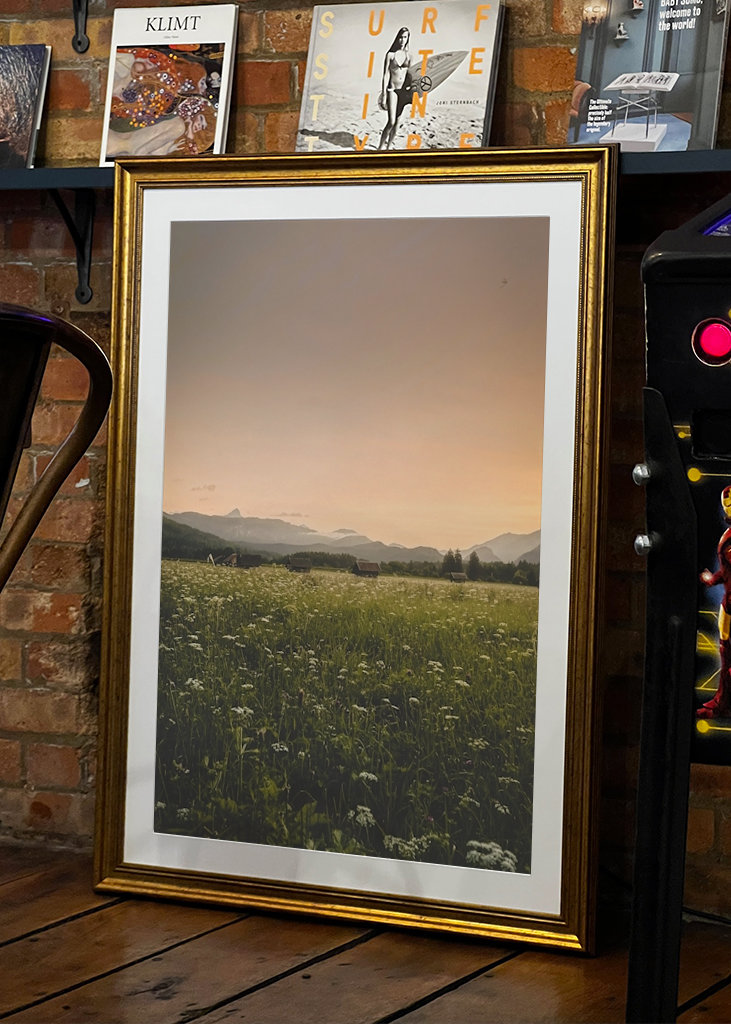 Západ slunce v Alpách