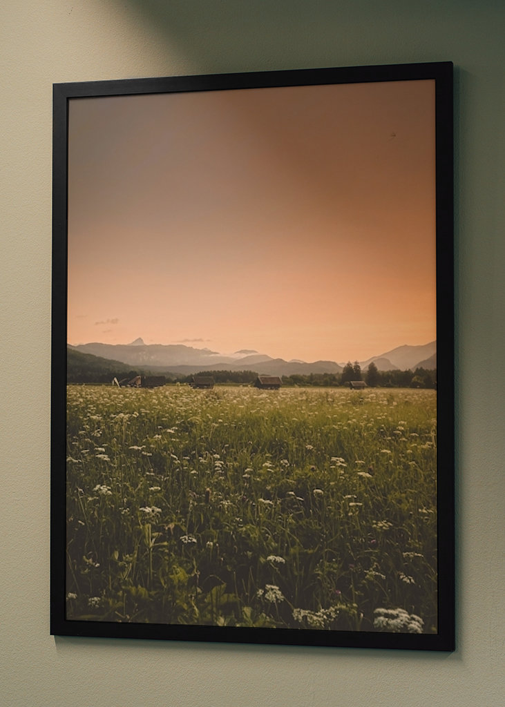 Západ slunce v Alpách