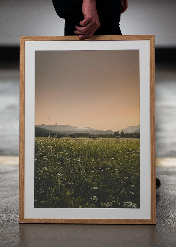 Západ slunce v Alpách