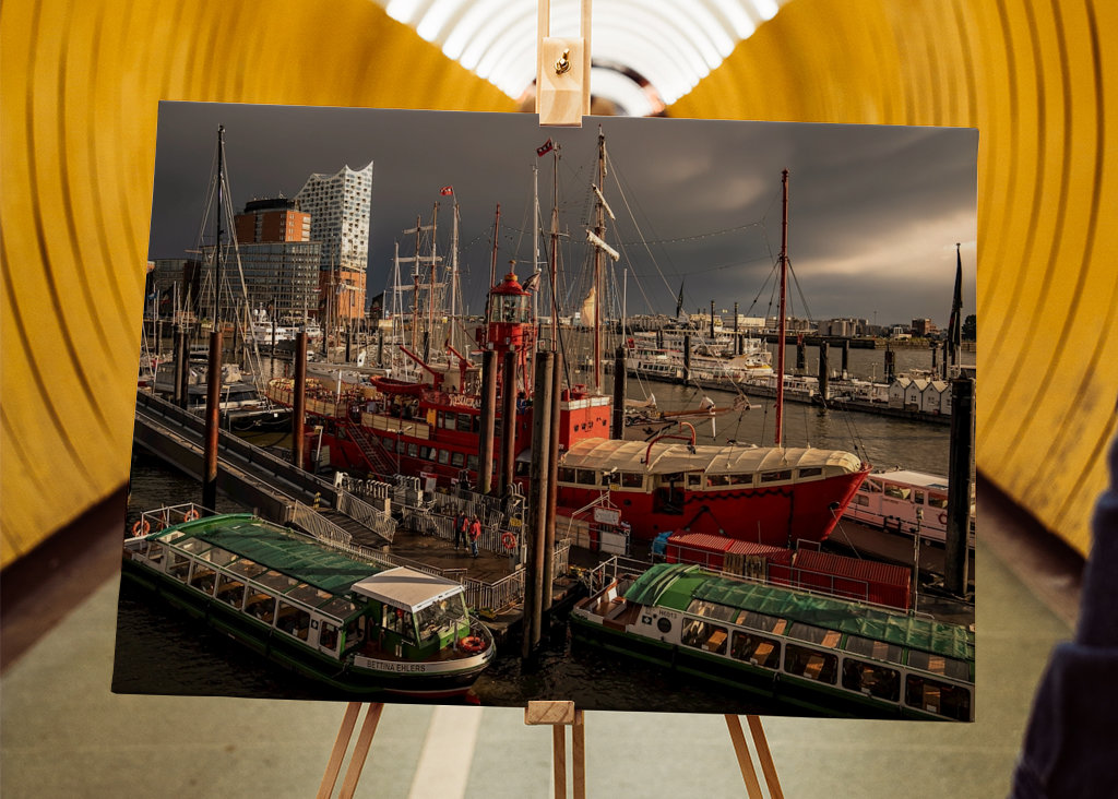 Hamburg "Hajók Elbie-vel"