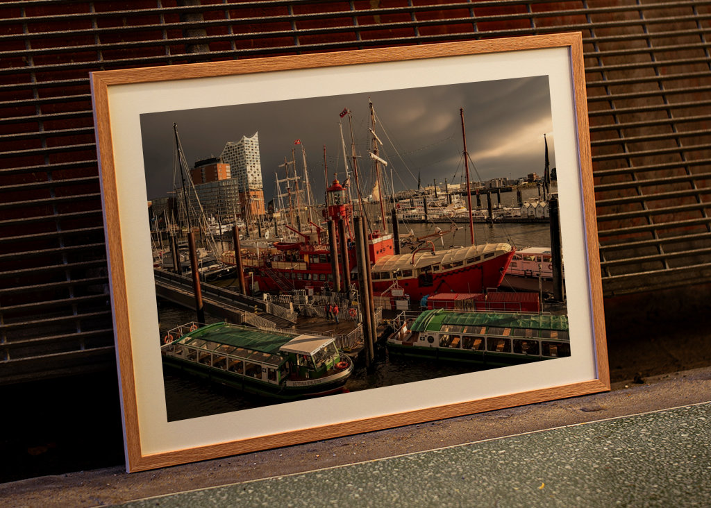 Hamburg "Hajók Elbie-vel"