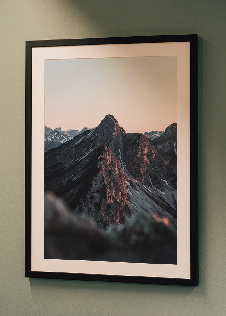 Berg bei Sonnenuntergang