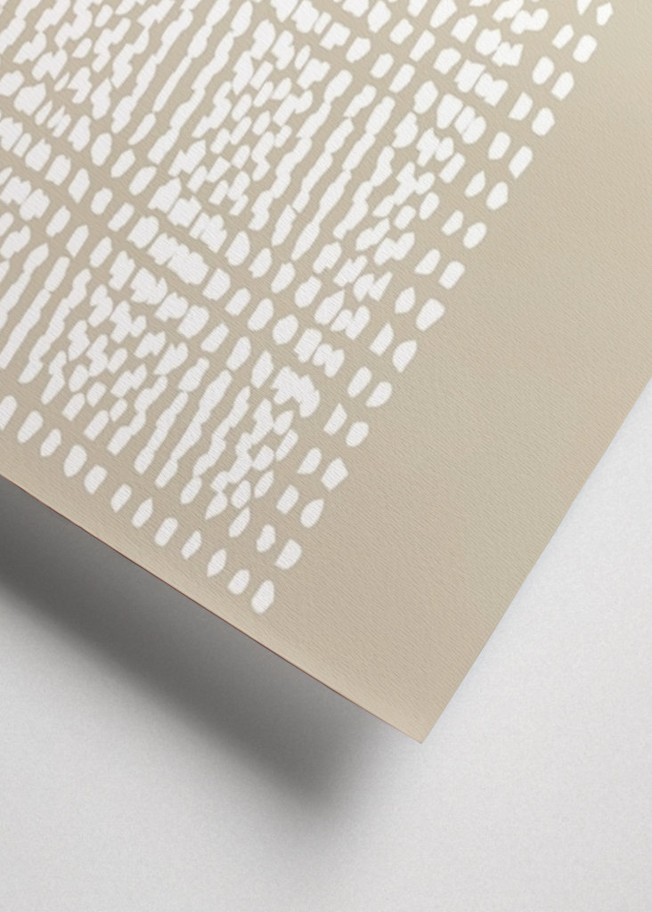 Boho Natural Beige Vit 