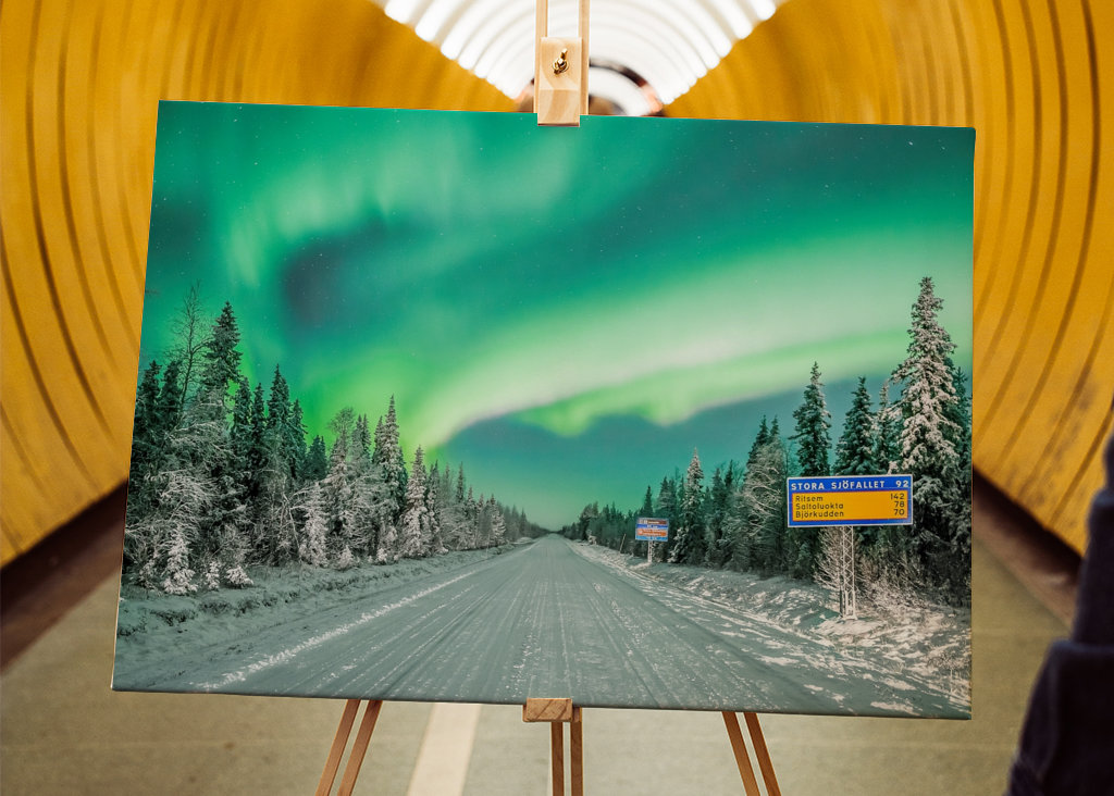 Chemin des aurores boréales