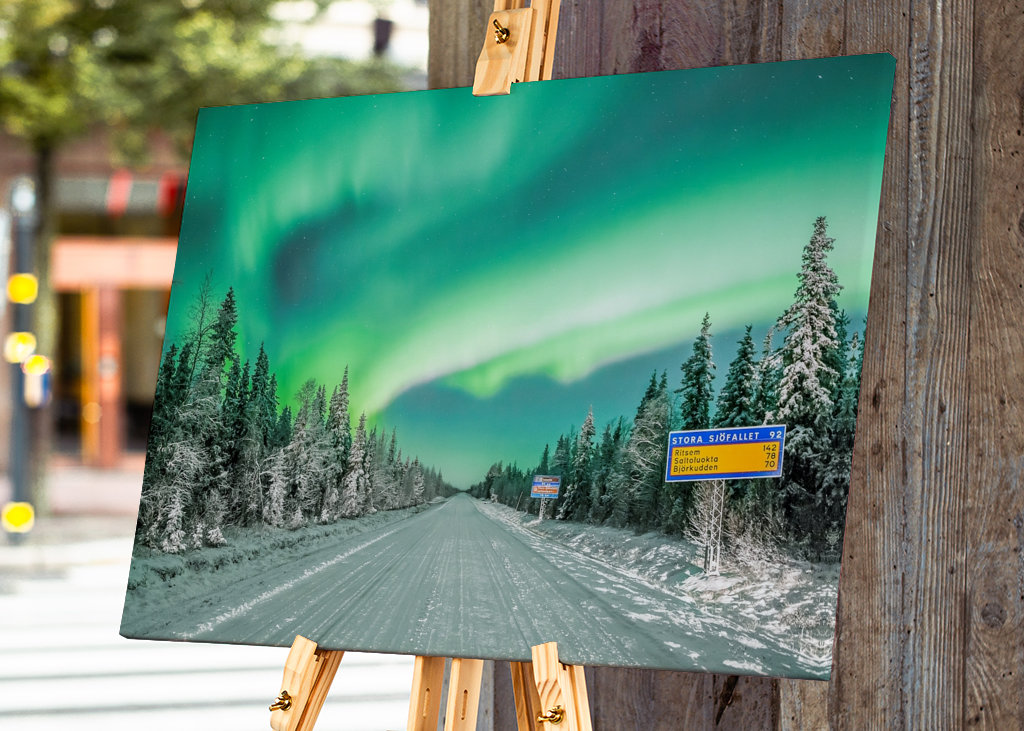 Chemin des aurores boréales