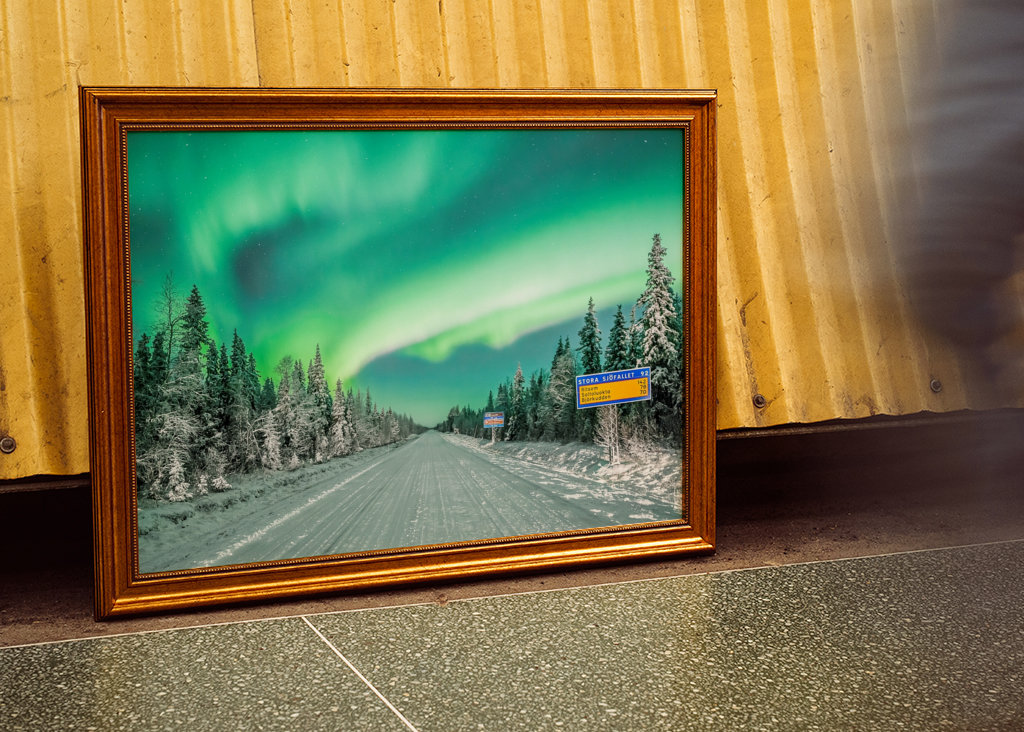 Chemin des aurores boréales