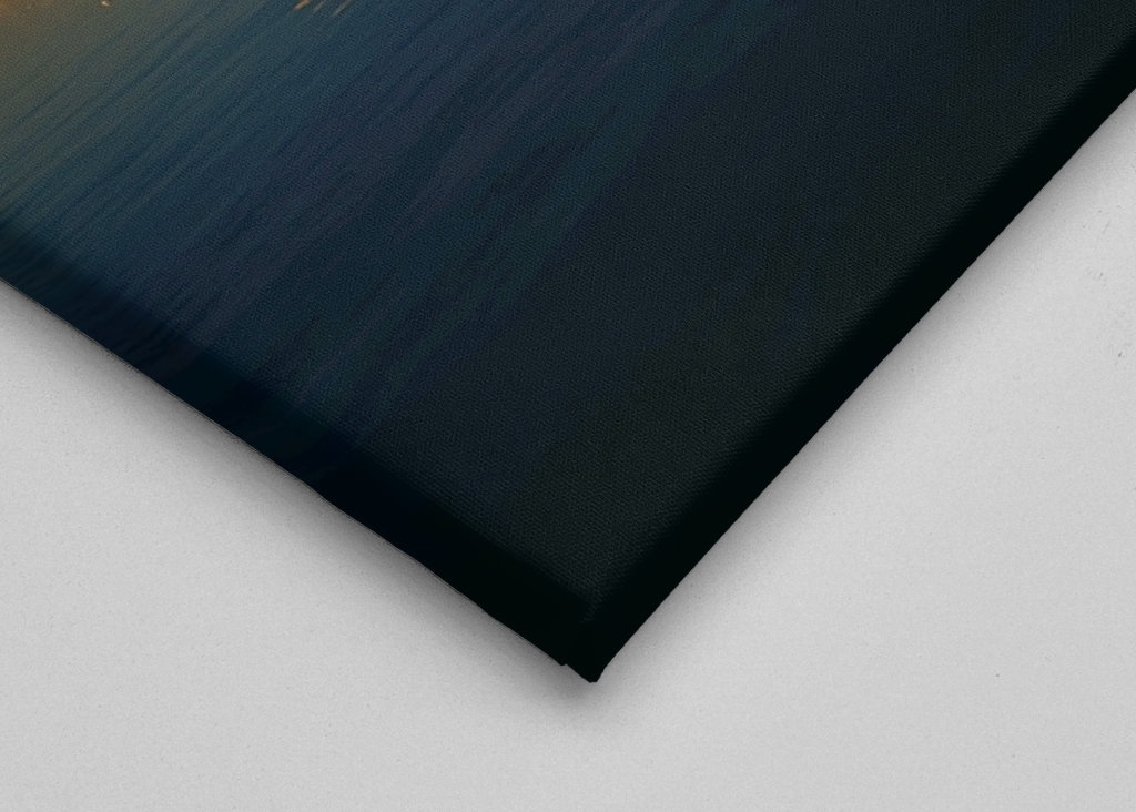 Western Harbour bei Sonnenuntergang.