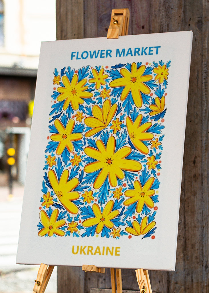 Mercado de flores Ucrânia