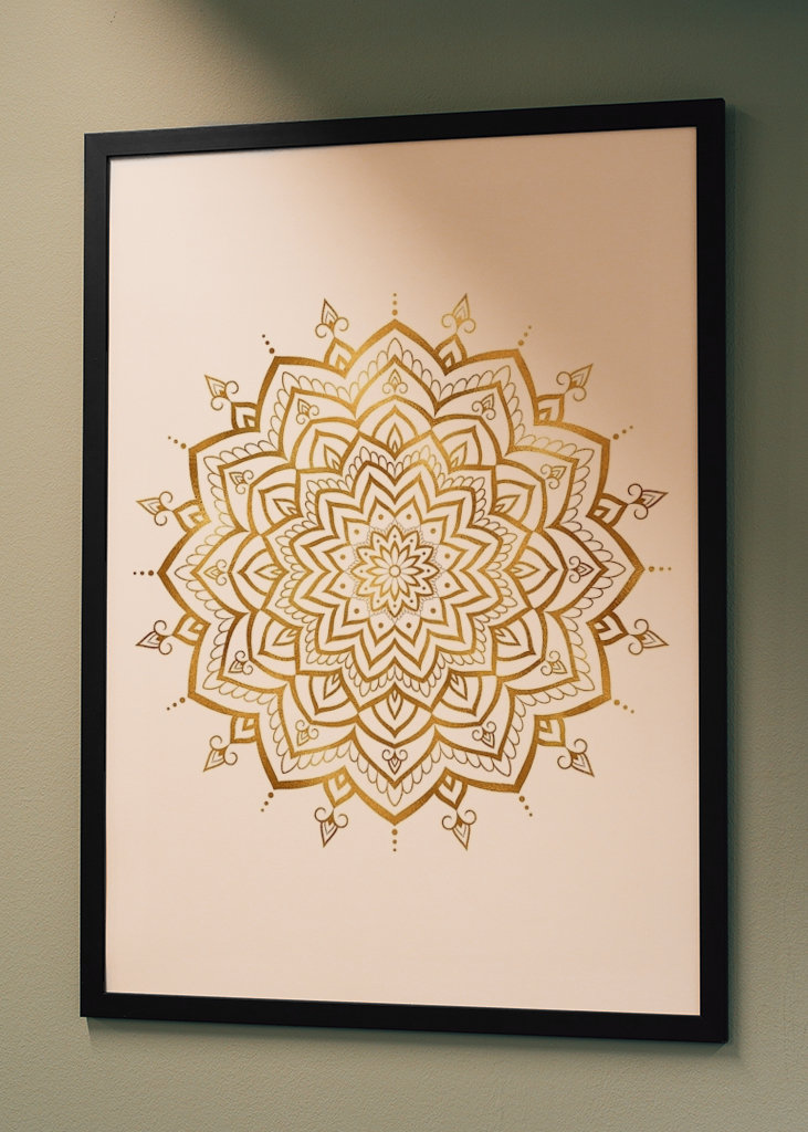 Złota Mandala - biała