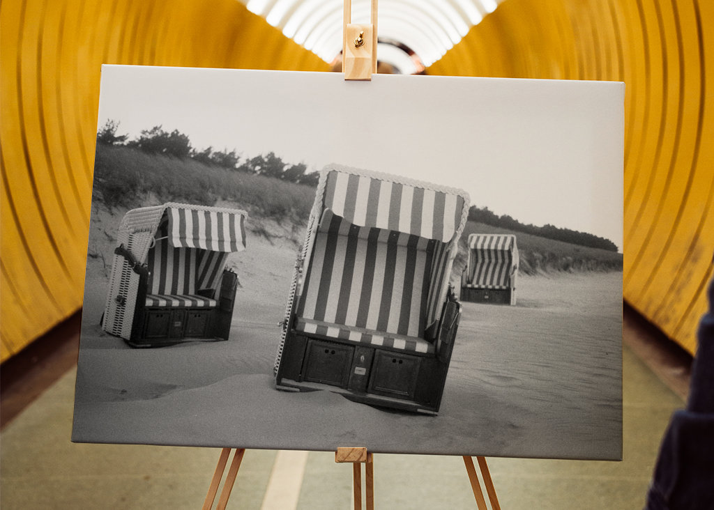 Strandstol gåtur på Rügen