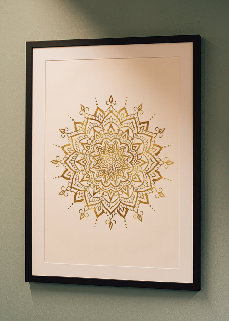 Mandala Gold - White