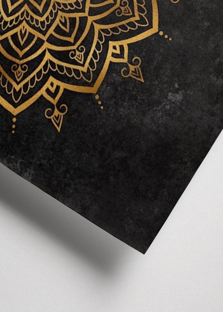 Gold Mandala - Black