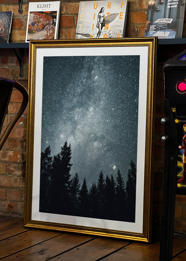 Sternenhimmel über dem Wald