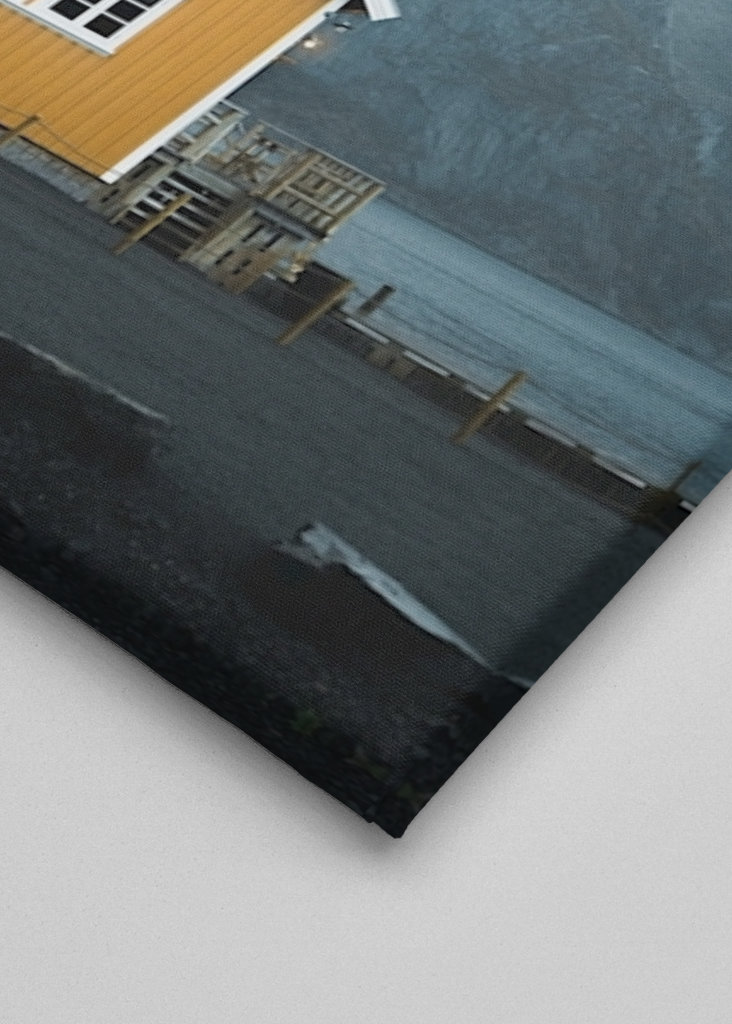 Gelbes Haus auf den Lofoten