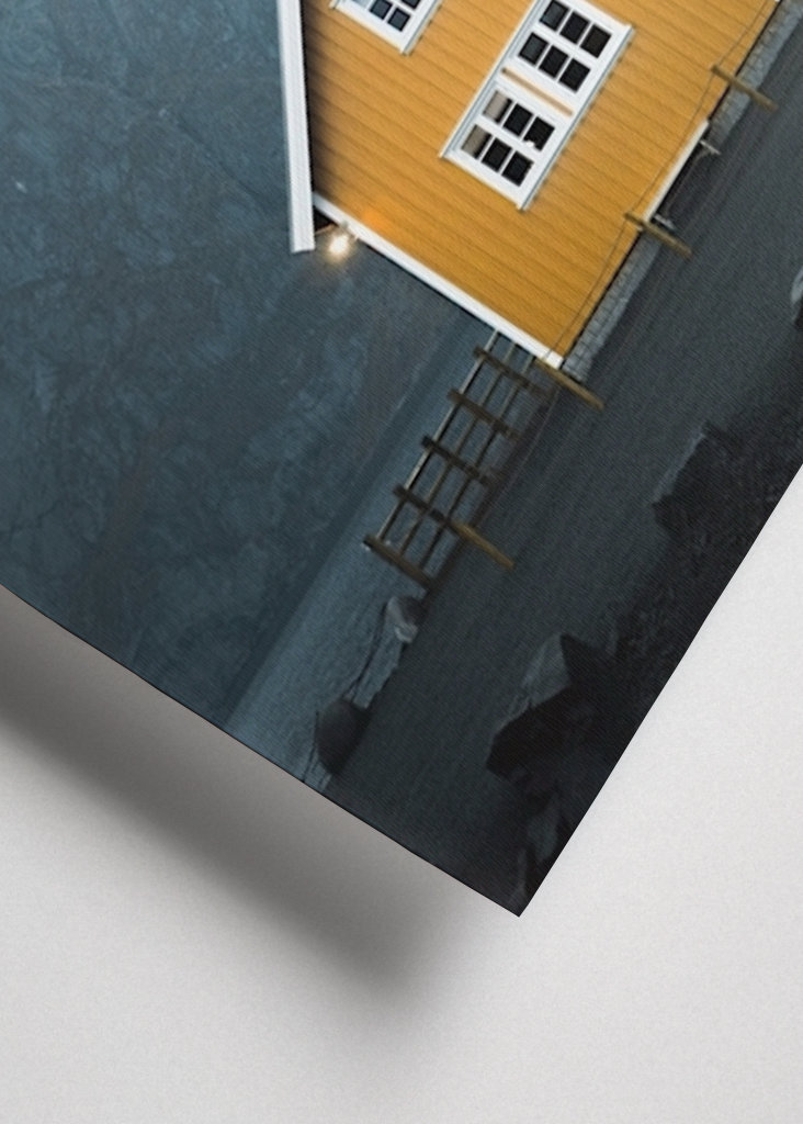 Gelbes Haus auf den Lofoten