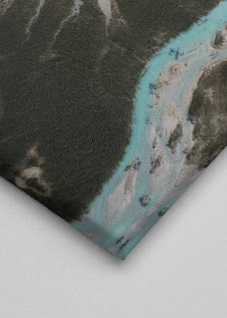 Ledovcová řeka shora