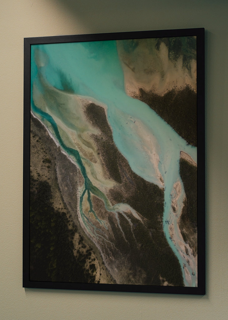 Ledovcová řeka shora