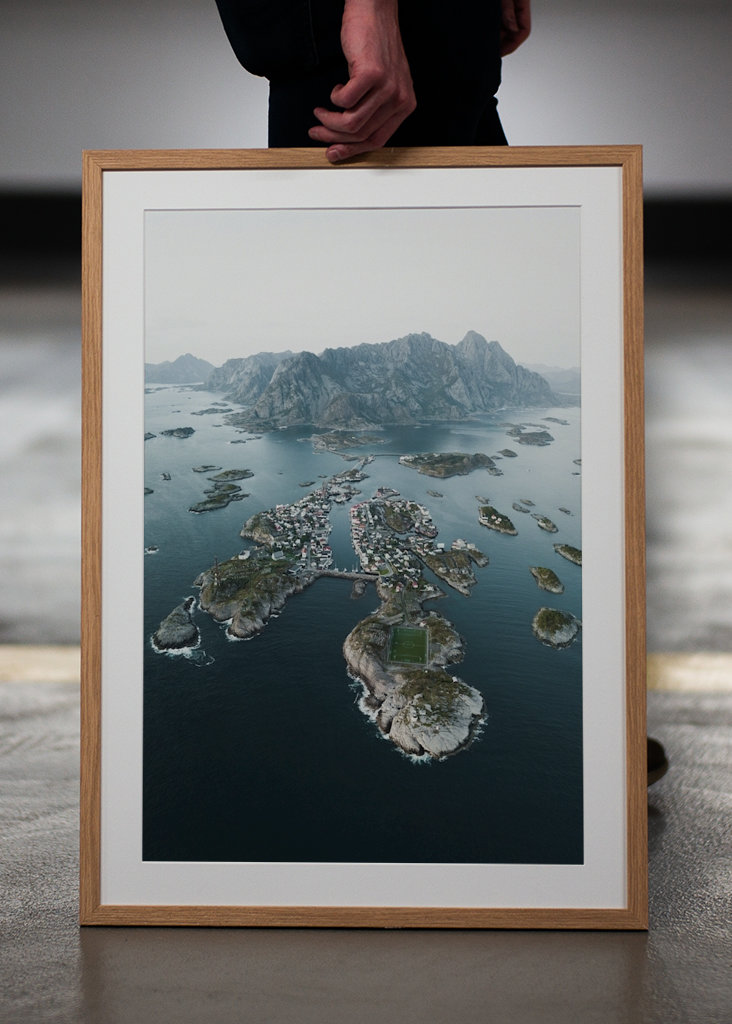 Fußballfeld Lofoten Norwegen