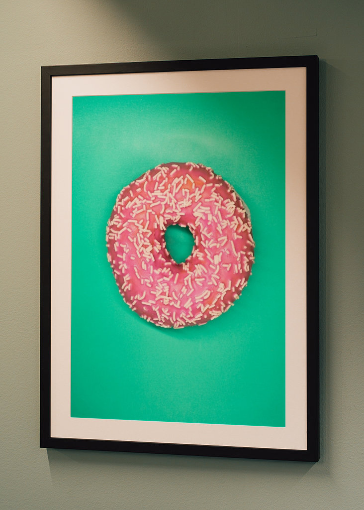 Donut - pink on green