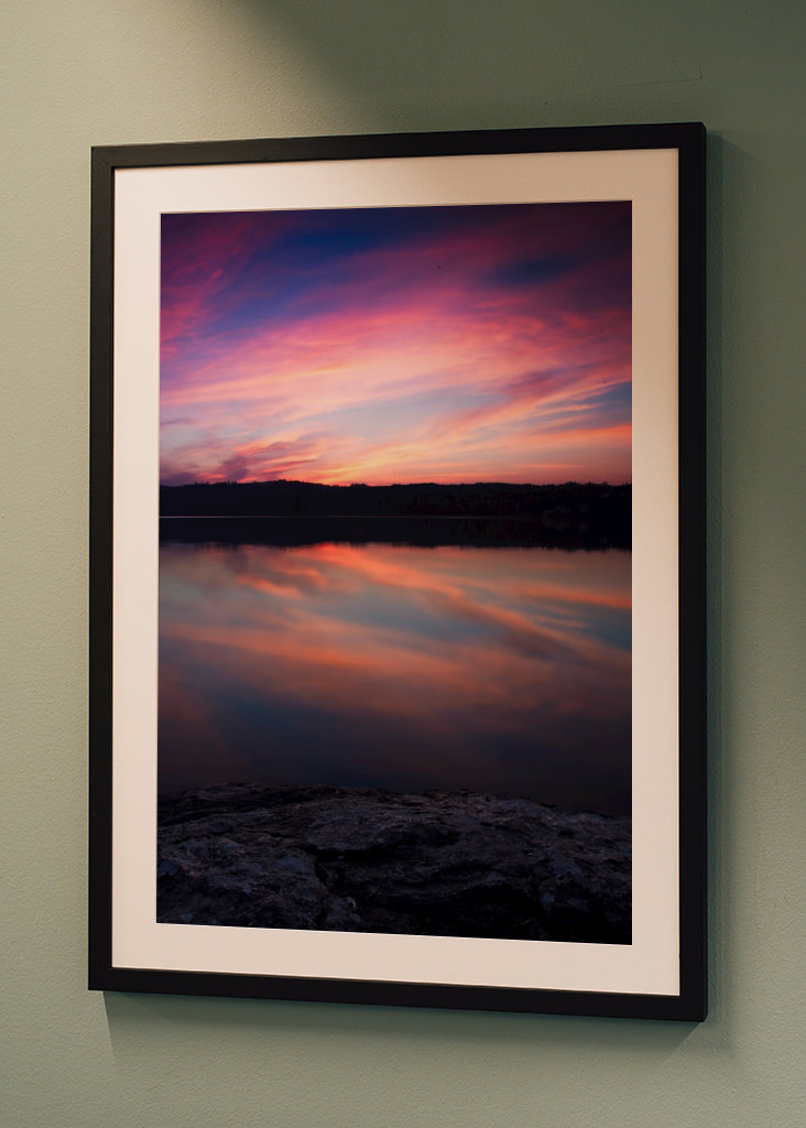 Coucher de soleil dans le sanctuaire, crâne