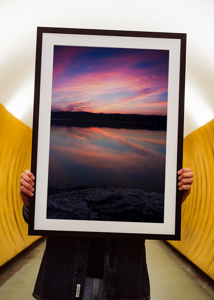 Coucher de soleil dans le sanctuaire, crâne
