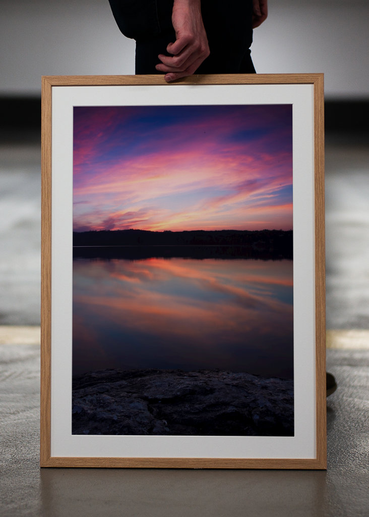 Coucher de soleil dans le sanctuaire, crâne