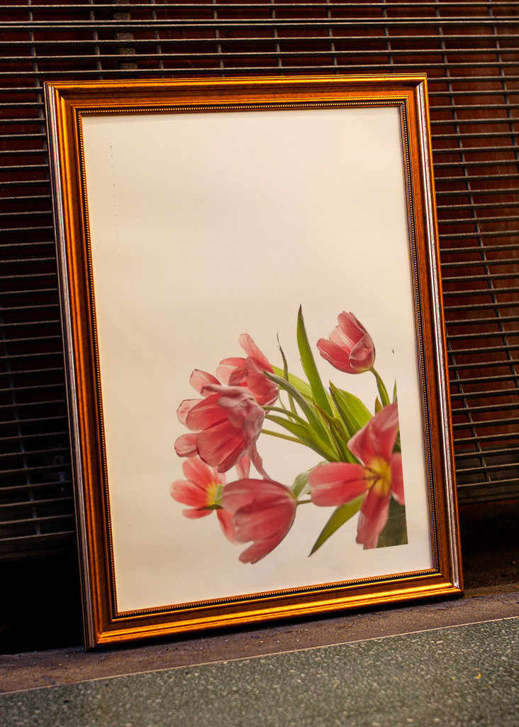 Trittico di fiori lato SINISTRO