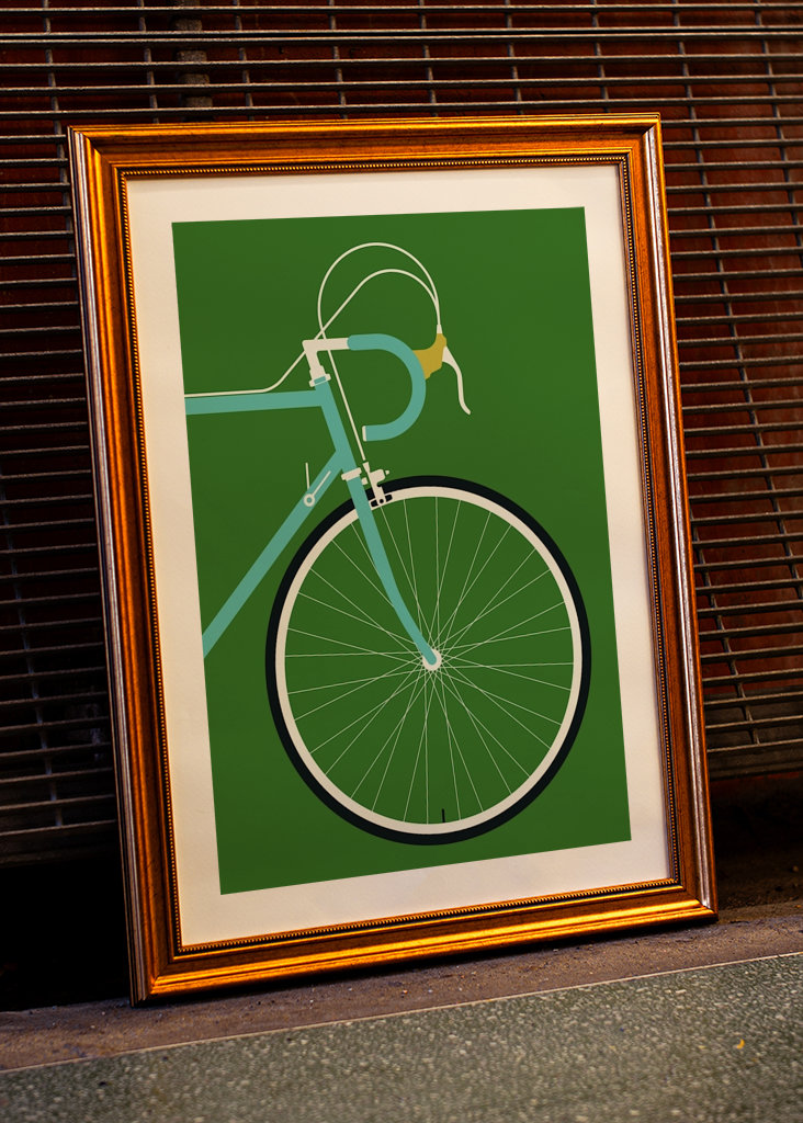 Bici da corsa italiana - anteriore