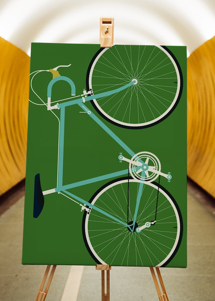 Italian racing bike - full