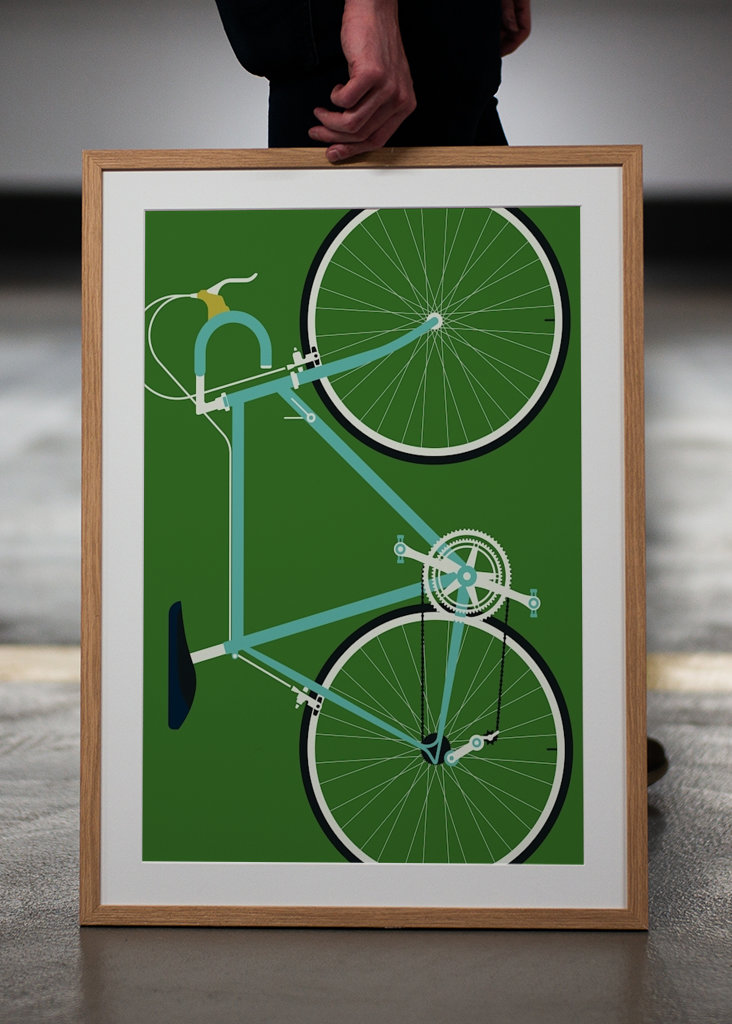 Italian racing bike - full