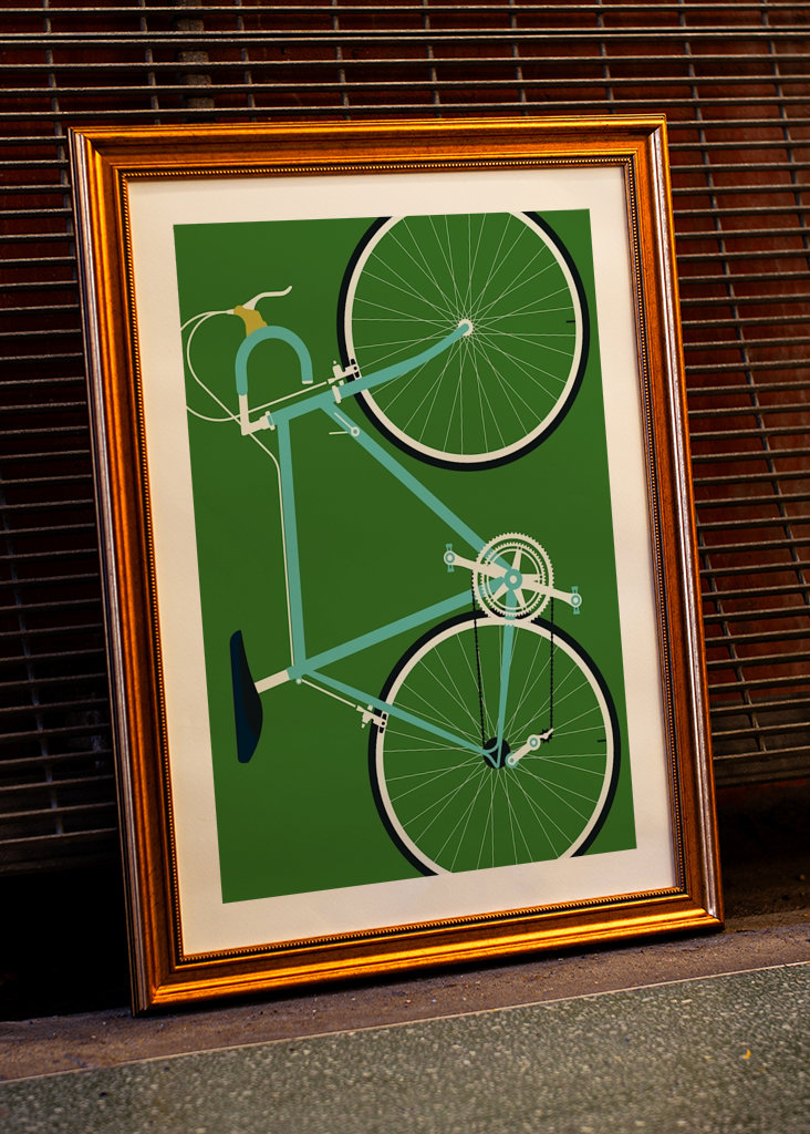 Italian racing bike - full