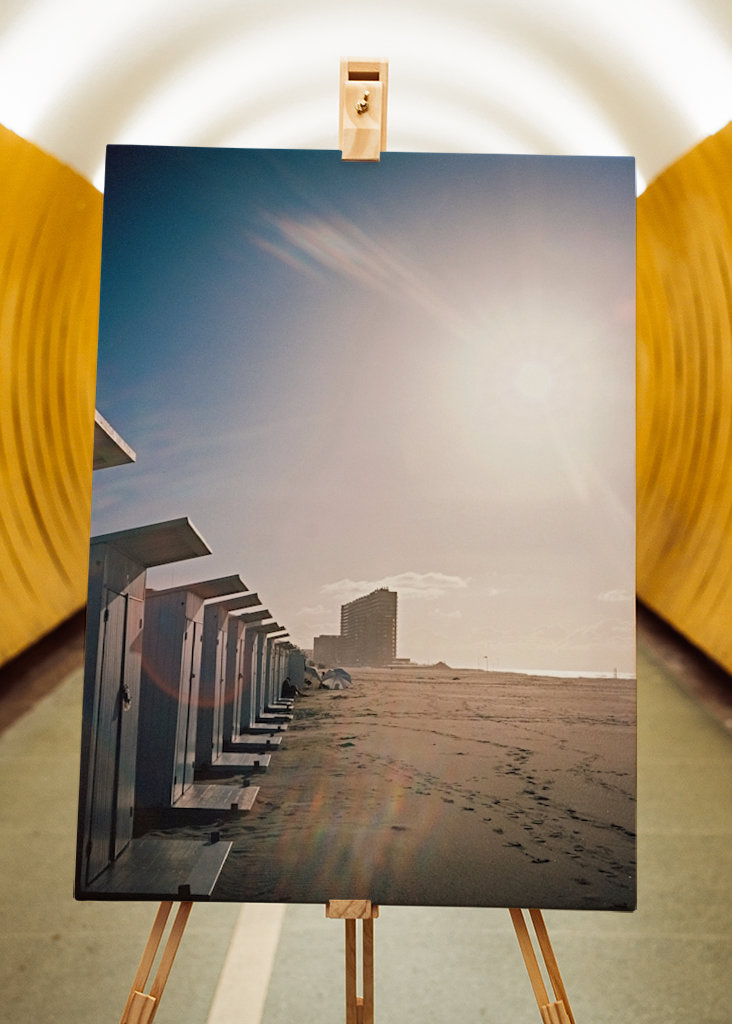 Beach cabins, analogue