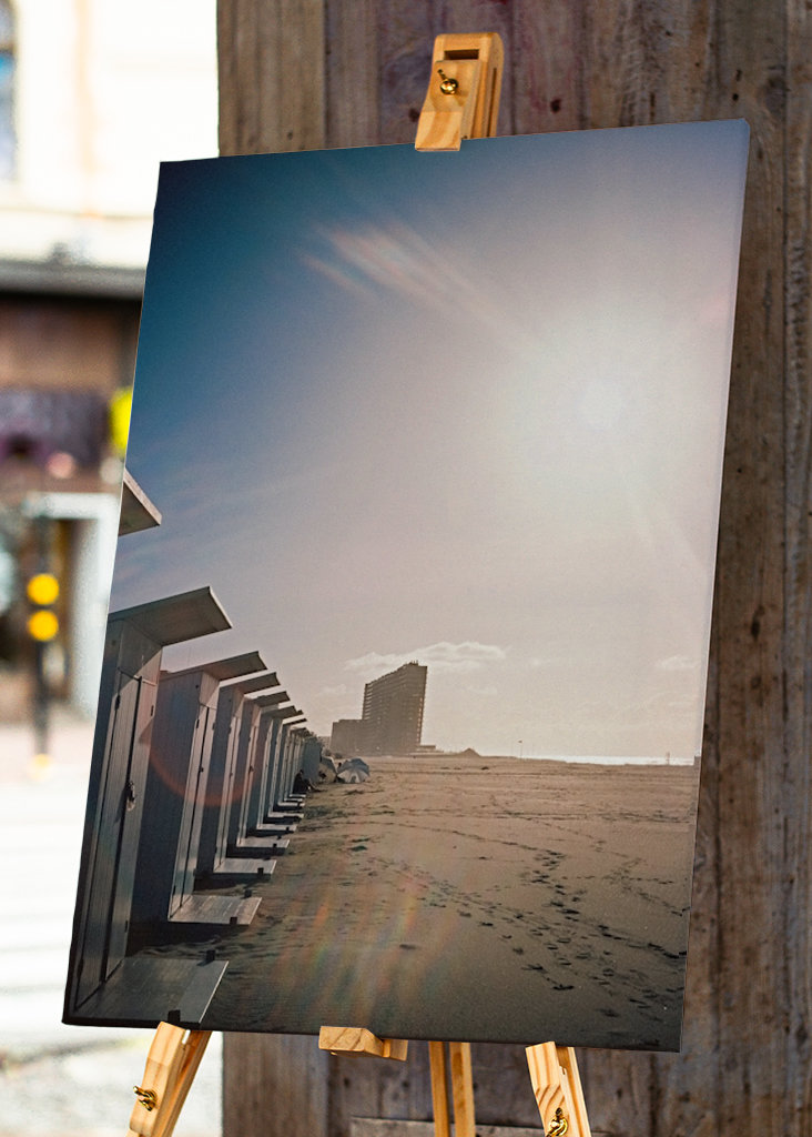 Beach cabins, analogue