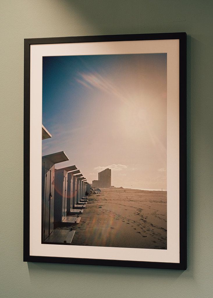 Beach cabins, analogue