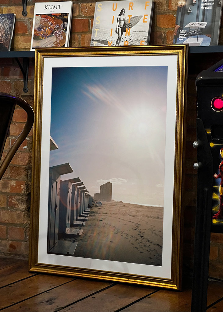 Beach cabins, analogue