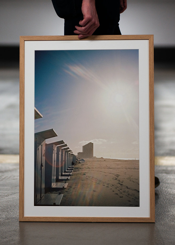 Beach cabins, analogue