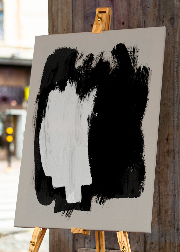 Abstracte penseelstreken 16