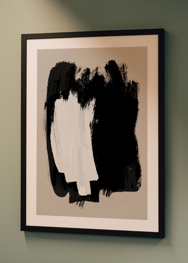 Abstracte penseelstreken 16