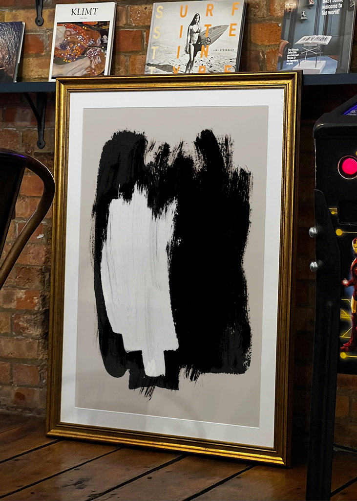 Abstracte penseelstreken 16